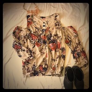 Cold shoulder blouse